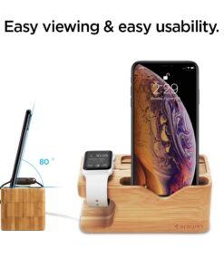 Spigen S370 Designed for Apple Watch Stand and Cell Phone Stand for Any Apple Watch Series and Phone 22 61a7RjAjvjL