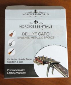 Nordic Essentials Guitar Capo Deluxe with Carrying Pouch - Brushed Metallic Bronze 35 61a8F6bmDgL