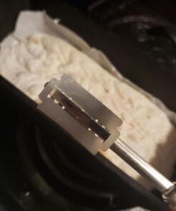 SAINT GERMAIN Premium Hand Crafted Bread Lame for Dough Scoring Knife, Tool Sourdough Slashing with 10 Blades Included Replacement Authentic Leather Protector Cover 33 61a8sHa0NoL