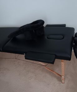 BestMassage Portable 84 Inches Long 28 Inchs Wide Hight Adjustable Table 2 Folding Massage Spa Facial Cradle Salon Bed W/Carry Case, 1 Count (Pack of 1), Black 27 61a8xWQJzSL