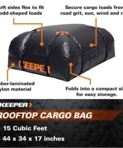Keeper 07203-1 Weatherproof Rooftop Cargo Bag, 15 Cubic Feet 39 61aABysl9L