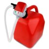 TERA PUMP 4th Gen TRFA01 Fuel Transfer Pump with Auto-Stop for Over-fill Protection (2.4 GPM) 3 Gas Can Adapters, Long Hose, Hand Fuel Pump for E15, E85, Gas, Diesel - Never Lift Heavy Gas Cans again Automatic Gas Can Pump