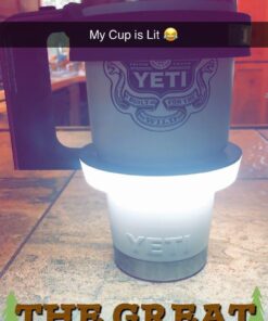 NEBO Stainless Steel 6668 GLOW - Light + Handle for your 30oz tumbler - YETI Rambler, Ozark Trail and more,Black, 1 Count (Pack of 1) Nebo Glow Tumbler Handle 51 61aBIjdQ9uL