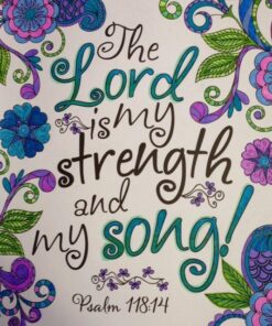 "Be Still" Inspirational Adult Coloring Therapy Featuring Psalms 51 61aBr BbL1L