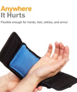 NatraCure Cold Therapy Wrap (Regular) with 14" Strap - 2 Pack - Small Reusable Gel Ice Pack Compress for Injuries and Pain Relief, Hand, Arch of Foot, Wrist, Elbow, Arthritis, Neuropathy - 715 CAT2PK 3x5 Inch (Pack of 2) 22 61aDEnhtG6L