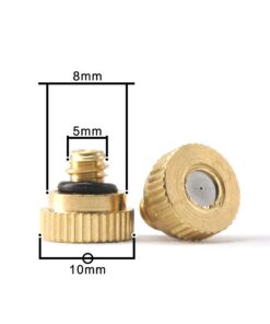 Alternative view of Aootech Brass Misting Nozzles for Outdoor Cooling System 22 pcs,0.012" Orifice (0.3 mm) 10/24 UNC