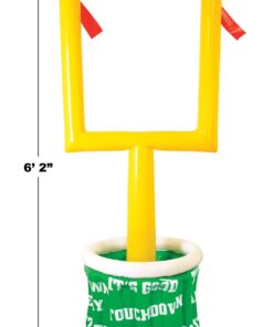 Beistle Inflatable Football Goal Post Cooler With Football, 74” x 28” Holds approx. 60 12oz. Cans – Inflatable Cooler, Drink Containers for Parties, Football Party Decorations, Game Day Coolers Goal Post Cooler w/Football 8 61aDsbpZ8L