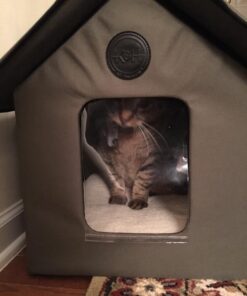 K&H Pet Products Outdoor Heated Kitty House - Heated Cat House Cat Shelter Olive/Olive 19 X 22 X 17 Inches 43 61aEttdw8mL 1