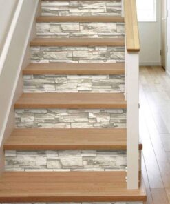 RoomMates RMK9026WP Natural Stacked Stone Peel and Stick Wallpaper Light Gray 31 61aFBVT2dnL