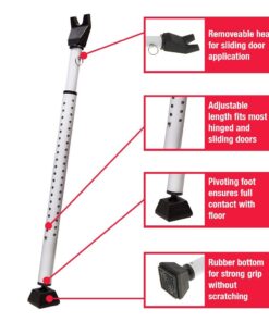 Alternative view of Master Lock door security Bar, Home security Stopper, Adjustable from 27-1/2 in. to 42 in., for Sliding and Front doors 1 Pack, 265EC Standard Security Bar, 1 Pack