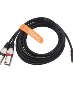 Alternative view of tisino 3.5mm to Dual XLR Stereo Cable 1/8 inch Mini Jack to 2 XLR Male Y Splitter Adapter Cord- 6.6 FT 6.6 feet