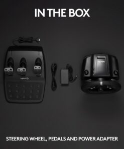 Logitech G920 Driving Force Racing Wheel and Floor Pedals, Real Force Feedback, Stainless Steel Paddle Shifters, Leather Steering Wheel Cover for Xbox Series X|S, Xbox One, PC, Mac - Black 32 61aFZubMIfL