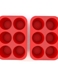 Silicone Texas Muffin Pans and Cupcake Maker, 6 Cup Jumbo, Set of 2, Professional Use Muffin Pan Jumbo 6 Cup 2PCS 31 61aFu9BPTTL