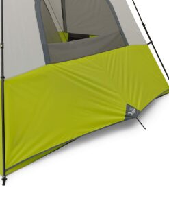 CORE 12 Person Instant Cabin Tent | 3 Room Huge Tent for Family with Storage Pockets for Camping Accessories | Portable Large Pop Up Tent for 2 Minute Camp Setup Green 30 61aGMQSROSL