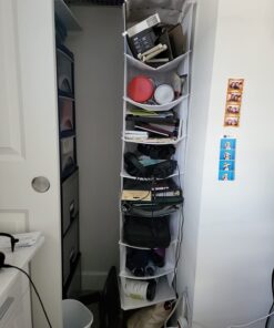 Honey-Can-Do 8-Shelf Hanging Closet Organizer, White SFT-01239 White 6 61aGeOxCotL