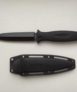 Kershaw Secret Agent (4007); Concealable Boot Knife with Strong Single Edge 4.4 Inch 8Cr13MoV Steel Blade; Arrives with Dual Carry Molded Sheath and Stealthy Non-Reflective Black Oxide Finish, 3 OZ 33 61aHHZRRLrL