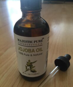 Majestic Pure Jojoba Oil for Hair and Skin, 4 fl. oz. 4 Fl Oz (Pack of 1) 56 61aHUfEIX8L
