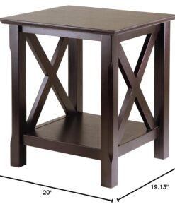 Winsome Xola 20W x 19.13-Inch D End Table, Cappuccino (40420) 30 61aJLRHWoL