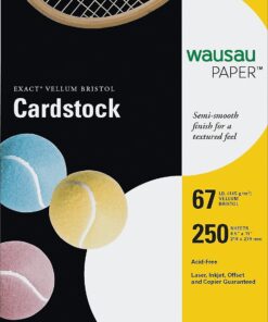 Neenah Exact Vellum Bristol, 8.5" x 11", 67 lb/147 gsm, White, 94 Brightness, 250 Sheets (80211) 250 Count (Pack of 1) 34 61aJM1SWLS