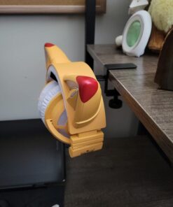 6amLifestyle Headphone Headset Holder Hanger, Universal Metal Gaming Headphones Stand Mount Under Desk Hook Clip with Adjustable Clamp for All Headsets, Black Normal 37 61aMoELpGlL