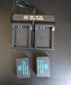 BM Premium 2-Pack of LP-E12 Batteries and USB Dual Battery Charger for Canon EOS-M, EOS M2, EOS M10, EOS M50, EOS M50 Mark II, EOS M100, EOS M200, SX70 HS, Rebel SL1 Digital Cameras 34 61aMzXD27KL