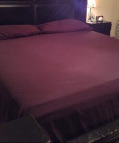 Cosy House Collection Everyday 1500 Series Bed Sheet Set - Ultra Soft & Cool Hotel Bedding - Deep Pocket - Wrinkle, Stain and Fade Resistant - 4 Piece Set (King, Purple) King 23 61aNGkzHSHL