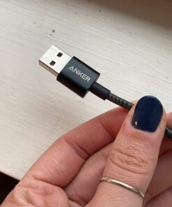 Anker 6ft Premium Double-Braided Nylon Lightning Cable, Apple MFi Certified for iPhone Chargers, iPhone X/8/8 Plus/7/7 Plus/6/6 Plus/5s, iPad Pro Air 2, and More(Black) 6 ft Black 1 33 61aOnZsfncL