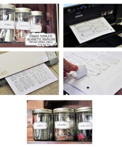 Silhouette Printable White Sticker Paper, 8.5"X11", 8 Count 7 61aPyiMkyL