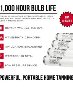 Maintain Your Summer Tan Through Winter Fiji Sun Indoor Tanning Lamp with Sperti™ - Adjustable, FDA Cleared, Auto Timer & UV Safety Glasses - Trusted US Company 23 61aSz5kLZrL