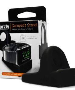 Orzly Charging & Display Stand Designed for ALL series of Apple Watch SE & ALL screen sizes CompactStand BLACK 40 61aTKHk1erL