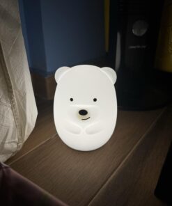 Lumipets Animal Kids Silicone Nursery Light for Baby and Toddler, Squishy Night Light for Kids Room, Animal Night Lights for Girls and Boys, Kawaii Lamp, Cute Lamps for Bedroom (Bear) Bear 32 61aTMRlil7L