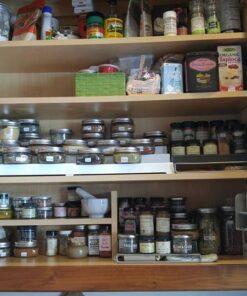 Simple Houseware Wall Mounted Spice Rack, Silver, Set of 2 47 61aTyE2UyaL