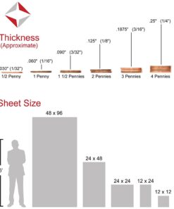 ABS Sheet - .118" Thick, Black, 12" x 24" Nominal Thickness .118", Size 12" x 24" 7 61aUY4FPtEL