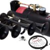 Vixen Horns Train Horn Kit for Trucks/Car/Semi. Complete Onboard System- 150psi Air Compressor, 1 Gallon Tank, 4 Trumpets. Super Loud dB. Fits Vehicles like Pickup/Jeep/RV/SUV 12v VXO8210/4124B 10 61aWhQhtOQL