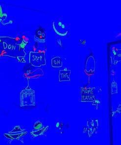 Crafty Croc Liquid Chalk Markers, Neon Chalk Pens Glow Under Blacklight, Includes 2 Each Fluorescent Yellow, Blue, Green, Orange and Pink (10 Pack) 10 Pack Double Neon (2 x Blue, Green, Yellow, Orange, Pink) Bold (6mm) 38 61aXj7lAG1L