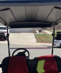 10L0L Golf Cart Mirror, No-drilling Side Rear View Mirror Fits EZGO Club Car Yamaha Golf Cart and Others Drilling Required Black 40 61aYvYN7N4L