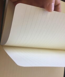 Lemome Thick Classic Notebook with Pen Loop A5 College Ruled Hardcover Writing Notebook with Pocket + Page Dividers Gifts, Banded, Large, 180 Pages, 8.4 x 5.7 in green 49 61aZ2dWh5LL