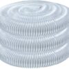POWERTEC 70143 4" x 20' PVC Dust Collection Hose for Dust Collector for Woodworking and Shop Vacuum, 4 Inch Dust Collector Hose for Dust Collection Fittings, Clear 4" x 20' 2 61aZYNFy JS