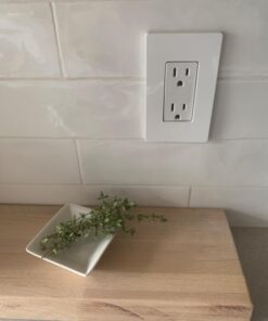 Leviton 80401-WMP 1-Gang Decora/GFCI Device Wallplate, Standard Size, Thermoset, Device Mount, 10-Pack, White 1 Gang 9 61ab8Ui2n2L