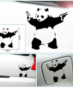 Alternative view of Elevin(TM) Grumpy Cat Panda Funny Car Sticker Vinyl Art Graphics Decals for Car Vehicle Truck Bumper Window Decor (Black, 10cm10cm)