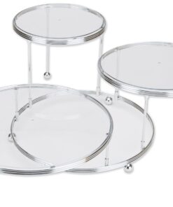Wilton Cakes 'N More 3-Tier Cupcake and Cake Stand Display, Silver 27 61abSYhHAL