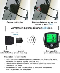 YS SY Bicycle Speedometer and Odometer Wireless Waterproof Cycle Bike Computer with LCD Display & Multi-Functions 26 61abjlgktLL 2