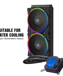 PCCOOLER 120mm Case Fan 3 Pack Moonlight Series, Computer Case Fan PWM High Performance Cooling PC Fans Dual Light Loop Quiet Fan/Multiple Light Modes with Controller for PC Cases 3IN1 46 61aft5pxK1L