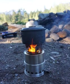 OuterEQ Camping Cookware Outdoor Mess Kit Lightweight Backpacking Cooking Set Picnic Pots and Pans 8pcs 38 61afwneChCL