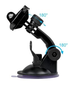 Alternative view of Sametop Suction Cup Mount Compatible with Gopro Hero 12, 11, 10, 9, 8, 7, 6, 5, 4, Session, 3+, 3, 2, 1, Hero (2018), Max, Fusion, DJI Osmo Action Cameras; Perfect for Car Windshield and Window