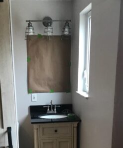 Design House 519728 Ajax 3 Light Vanity Light, Galvanized Steel Finish 57 61ai00BO6OL