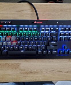 Corsair K95 RGB Platinum Mechanical Gaming Keyboard - 6x Programmable Macro Keys - USB Passthrough & Media Controls - Fastest Cherry MX Speed - RGB LED Backlit - Black Finish 56 61ak44gYCuL