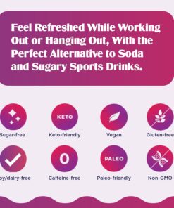 Ultima Replenisher Hydration Electrolyte Powder- 90 Servings- Keto & Sugar Free- Feel Replenished, Revitalized- Naturally Sweetened- Non- GMO & Vegan Electrolyte Drink Mix- Grape 26 61akV12xEL 2