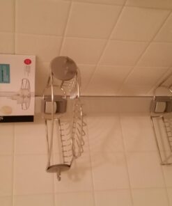 simplehuman Corner Shower Caddy, Stainless Steel and Anodized Aluminum 47 61alnSr9H5L