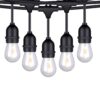Foxlux String Lights - 48 ft LED Outdoor String Lights - Shatterproof, Waterproof Pergola Lights - 15 Hanging Sockets, Light Sensor, Edison Bulbs - Decor for Patio, Backyard, Garden, Bistro 34 61amT2DTvRL